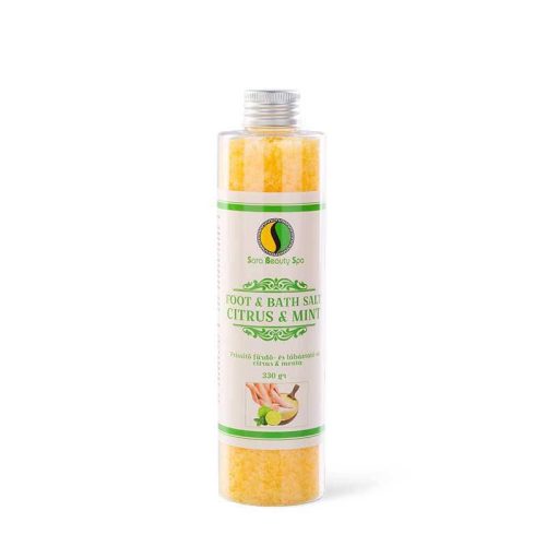 Frissítő Fürdősó és Lábáztató Só - Citrus és Menta - 330g