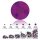 6in1 strasszkő szett - Dark Amethyst